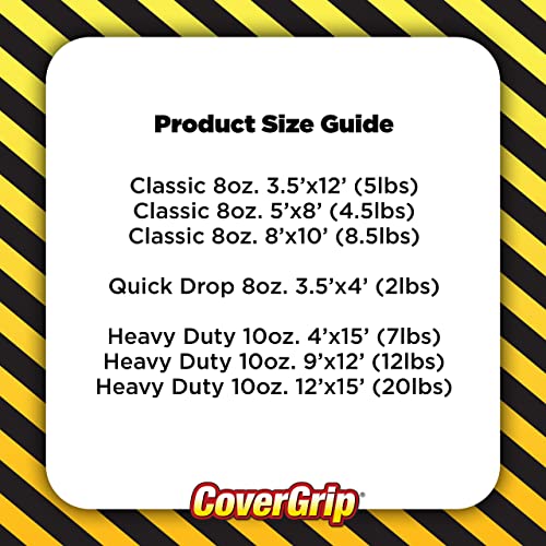 8 oz Canvas Safety Drop Cloth, 8' x 10', Off White - size: 8X10, style: 8 oz