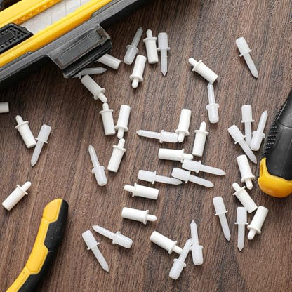 Maitys 40 Pcs Plantation Shutter Repair Pins Spring Loaded White,Long,Short - size: Long,Short