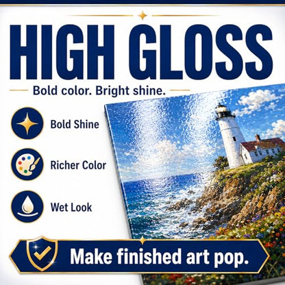 Clear Acrylic Paint Sealer, Gloss & Matte Varnish for Art Crafts, Painting - color: Gloss/Matte