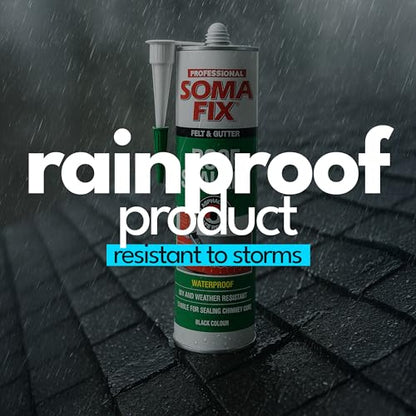 Roof Sealant (Stops Leaks) Waterproof Bitumen Sealant (10.5 fl oz / 310 ml)