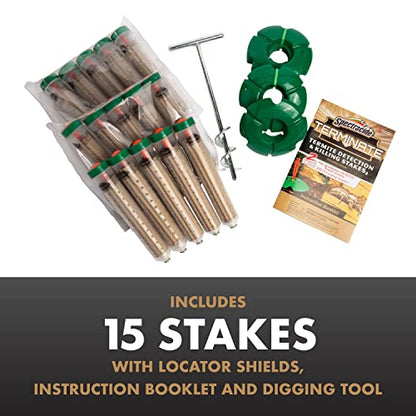 Spectracide Terminate Termite Detection & Killing Stakes, 15 Count - size: 1 Pack, style: Detection Stakes