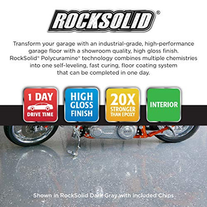 Rust-Oleum RockSolid Polycuramine High Gloss Tan Garage Floor Coating - color: Tan, size: 1 Count (Pack of 1)