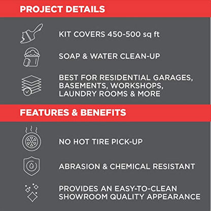 Rust-Oleum EpoxyShield Garage Floor Coating, Gloss Dark Gray, 2.5 Car Kit - color: Dark Gray, size: 2.5 Car (Pack of 1)