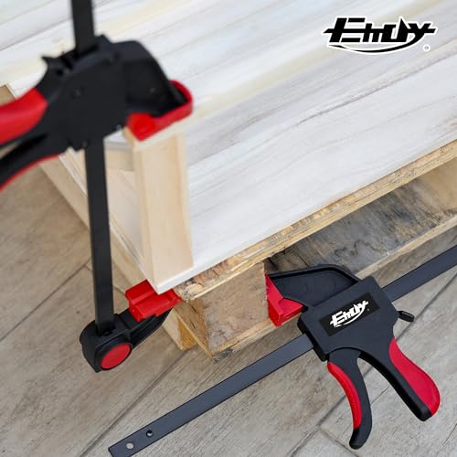 24" Woodworking Clamps, 2PCS Light-Duty F Clamp, 170lbs Load Limit