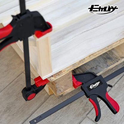 24" Woodworking Clamps, 2PCS Light-Duty F Clamp, 170lbs Load Limit