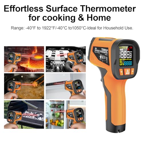 Infrared Thermometer High Temperature Gun, 1922℉ Pyrometer with Color LCD