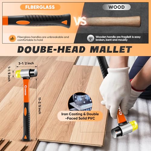 Saker Laminate Flooring Tools, 63-Piece Wood Flooring Installation Kit