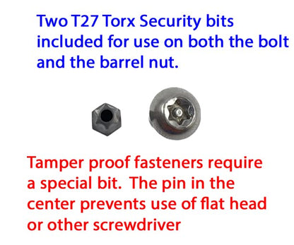 Harris Hardware 90202 Stainless Torx T27 Security Fasteners for 1.25" Panel