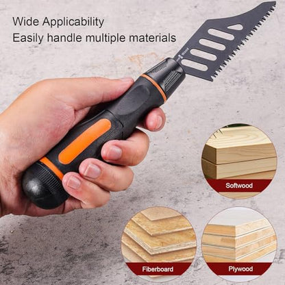 Flush Cutting Jigsaw Blades High Carbon Steel 3-Sided Teeth Design for Plywood Drywall and Plastic 5 Pieces
