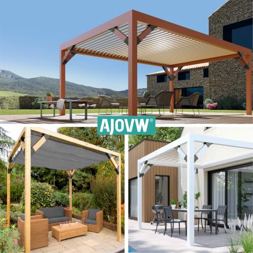 2Pcs 45 Degree Pergola Angle Support Brackets, 2x4 Wood Connector - size: 2"×4"-B