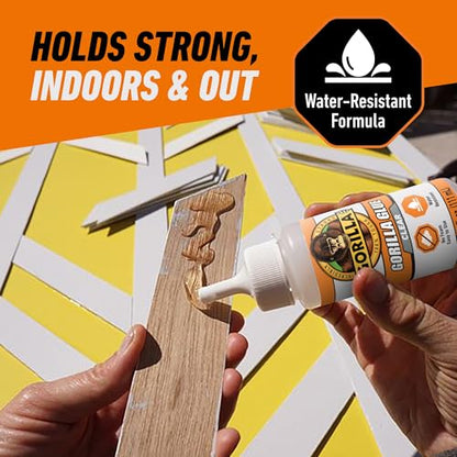 Gorilla Clear Glue, All Purpose, Polyurethane, 3.75 oz Bottle - size: Bottle 3.75oz, style: Bottle 1 Pack