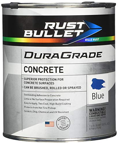 DuraGrade - Concrete Paint & Protective Floor Coating - Blue, 1Qt - color: Blue, size: 32 Fl Oz (Pack of 1)