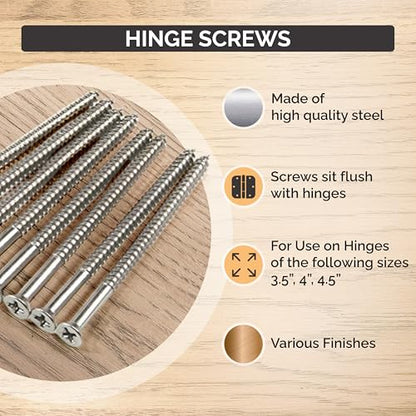 Long Wood Screws for Door Hinges Oil Rubbed Bronze 9 x 3/4 Inch 600 - Pack - color: OIL RUBBED BRONZE