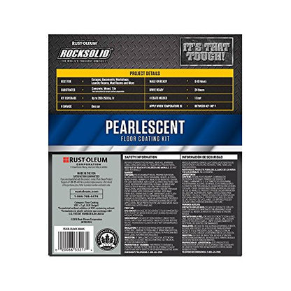 Rust-Oleum RockSolid Pearlescent Pearl Black Floor Coating - color: Pearl Black