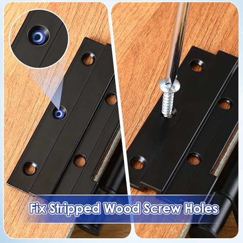 10 Pcs Wood Anchor, Fix Stripped Wood Screw Holes, Blue - color: Blue