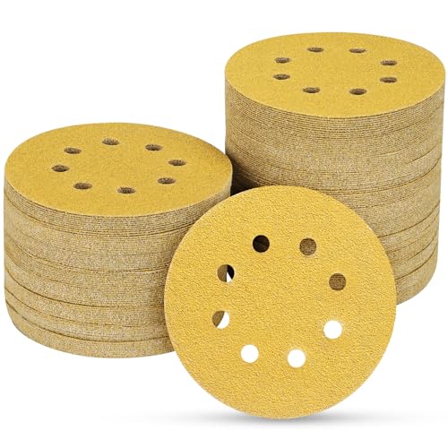 100PCS 5 Inch Sanding Discs 60 Grit Random Orbit Sander Sandpaper - style: Advanced Aluminum Oxide