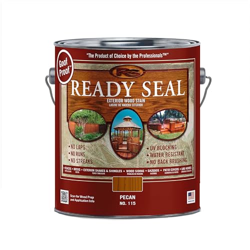 Ready Seal Exterior Wood Stain & Sealer, Pecan, 1 Gallon - color: Pecan, size: 1 Gallon