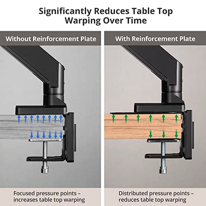 AVLT Adjustable Reinforcement Plate Bracket Mount - Fragile Tabletop Black - color: Black