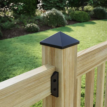 4 in. x 4 in. Black Post Point (48-Pack)