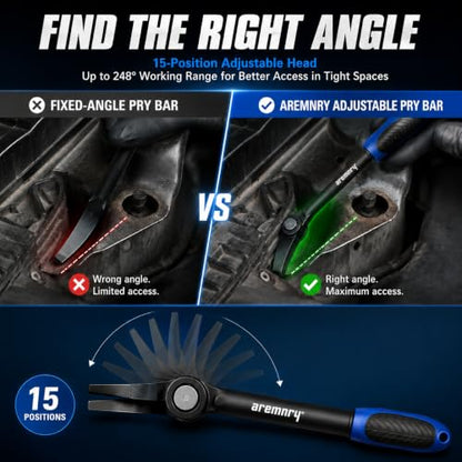 Indexing Pry Bar Set for Auto Engine Suspension Alignment Repair - size: 2-Piece Set