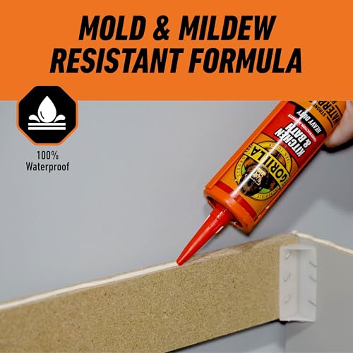 Gorilla Kitchen & Bath Construction Adhesive, White, 9 fl. oz. Cartridge - style: Kitchen & Bath White