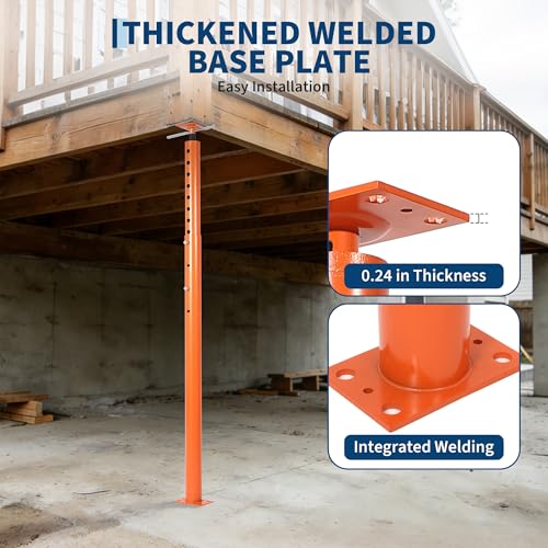 Garvee Adjustable Jack Post, House Floor Jack for Leveling, 56"-100" Height Range, 18000 LBS Lifting Joist Beam Basement Jacks, House Jacks for Lifting - size: 56"-100"