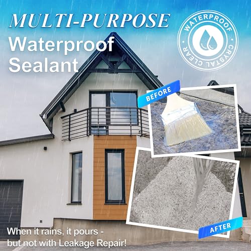 Invisible Waterproof Sealant 18oz, Wall Bathroom Roof Waterproof Coating - style: 18oz
