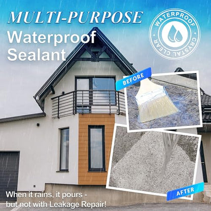Invisible Waterproof Sealant 18oz, Wall Bathroom Roof Waterproof Coating - style: 18oz