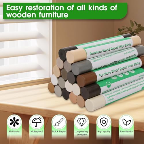Furniture Markers Touch Up, 20 Colors Wood Filler Sticks- Common Series - color: Common Series