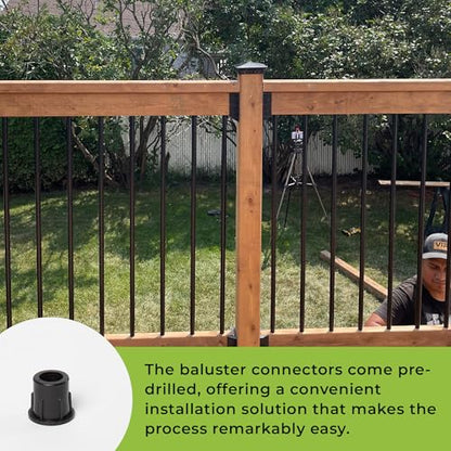 Fence & Deck Rite Baluster Connectors for 3/4" Metal Balusters 50 Pack