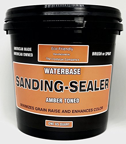 CrystaLac, Clear Amber Toned Sanding Sealer (Clear Amber Toned, 32oz Quart) - size: Quart