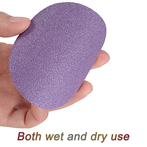 10Pcs 3-Inch Purple Sanding Discs 80 Grits Hook and Loop Professional Aluminum Oxide Sand Paper Wet Dry Polish for Wood Metal Paint Finishing - style: 80 Grit
