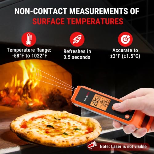 TempPro TempScan 2-in-1 Infrared Thermometer Gun with Meat Probe - style: IR Thermometer with Meat Probe
