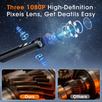 Endoscope Camera with Light, Inspection Camera for Sewer Pipe Automotive