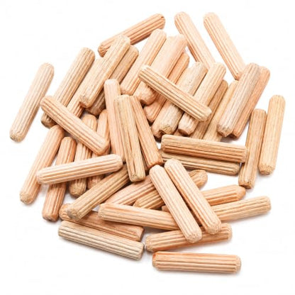 48Pcs 6mm x 30mm / 1/4 Inch x 1.18 Inch Wooden Dowel Pin - size: 6 x 30mm