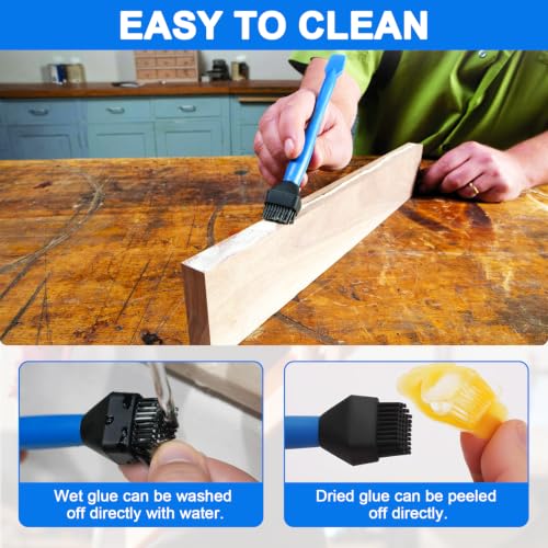 Wood Glue Applicator Kit Includes Silicone Glue Brush, Tray & Spreader