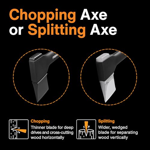Fiskars X25 Splitting Axe 28", Wood Splitting Axe for Medium to Large Logs - style: 28" Splitting Axe