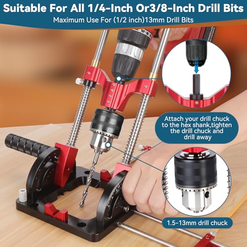 Portable Drill Guide, Multi Angle Drill Guide for Straight Holes