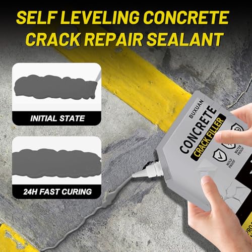 Concrete Crack Filler Outdoor, Self-Leveling Waterproof Sealant（3）