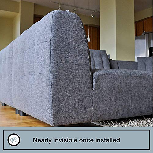 Couch Clamp Sectional Connectors (4 Pack) – Keep Cushions from Sliding, Easy Install Straps, Universal Fit for Modular Couches – Prevent Floor Scratches - style: Original