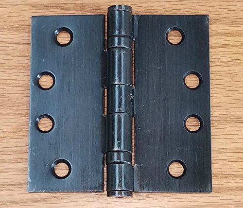 Heavy Duty Ball Bearing Door Hinge Oil Rubbed Bronze 4 Inch Square 2-Pack - color: Oil Rubbed Bronze, size: 4 inch square