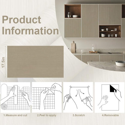 Heroad Oak Wood Contact Paper for Cabinets Countertops Drawers Table Desk Wood Wallpaper Modern Wood Grain Contact Paper Self Adhesive Removable Vinyl Rolls 17.7" x 197" - color: Light Oak Wood, size: 17.7" x 197"