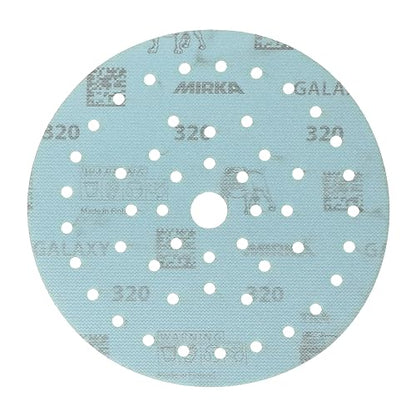 Mirka Galaxy Multifit 6 Inch Ceramic Discs, 320 Grit, Hook & Loop, 50 Pack - size: Grit 320