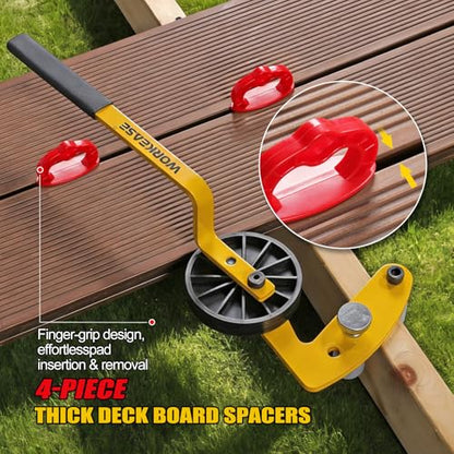 WORKEASE Deck Board Straightening Tool, 9pcs Lever Deck Tool Set