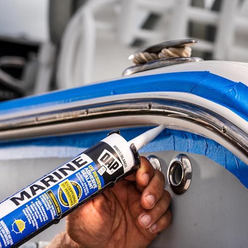 DAP Marine UV Resistant Adhesive Sealant, White, 10.1 oz (7079800770)