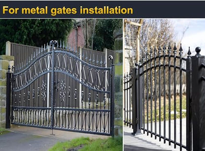 Heavy Duty Gate Hinges,7in,1100lbs Capacity,Thick Solid Steel - size: Large-YJ