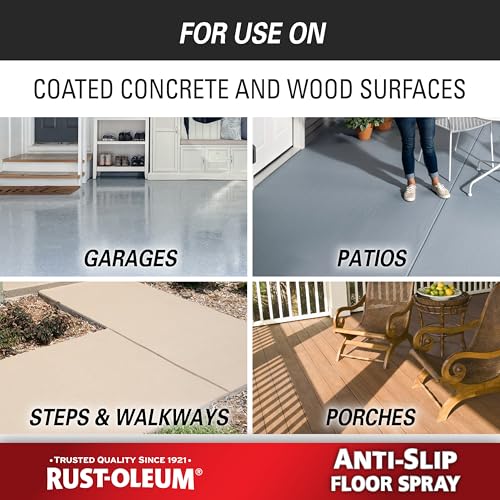 Rust-Oleum Clear Anti-Slip Floor Spray - size: 15 Fl Oz (Pack of 6)