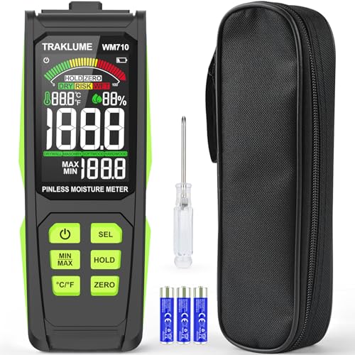 Moisture Meter for Wood Pinless Moisture Reader Firewood Moisture Tester