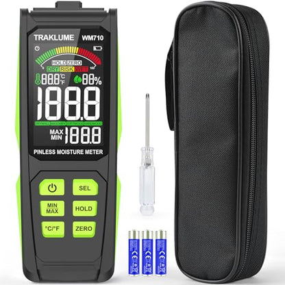 Moisture Meter for Wood Pinless Moisture Reader Firewood Moisture Tester