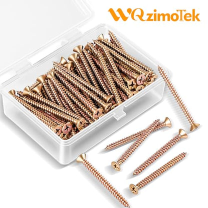 M5×80mm Phillips Countersunk Wood Screws,1022A Color Zinc - size: M5×80mm（20pcs）